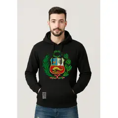 ARTEMANIA - Polera Hoodie Escudo Peru Peruano
