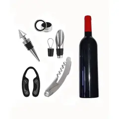 GENERICO - Set Accesorios Para Vino 5 Piezas De Acero Inoxidable