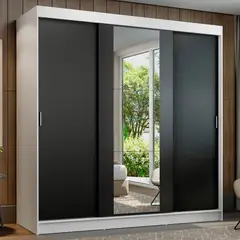 MADESA - Ropero Reno 3 Puertas Corredizas 1 Espejo