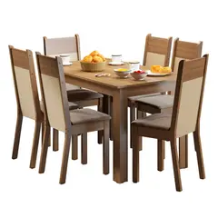 MADESA - Juego de Comedor Honduras con 6 Sillas