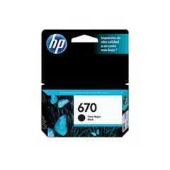 HP - Cartucho 670 Negro