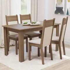 MADESA - Juego de Comedor Cali con 4 Sillas