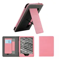 GENERICO - Estuche Kindle Paperwhite 2021 6.8” con Soporte y Correa de Mano Rosa