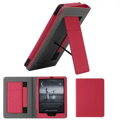 GENERICO - Estuche Kindle Paperwhite 2021 6.8” con Soporte y Correa de Mano Rojo