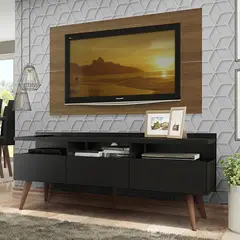 MADESA - Centro Entretenimiento para TV Londres Mesa y Panel Hasta 55 Pulgadas