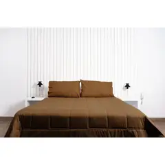 COBITEX HOME - Plumón chocolate hipoalergénico King cobitex 100 algodón.