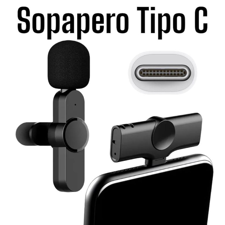 Micrófono Inalámbrico Solapero TIPO C para Celular Smartphone