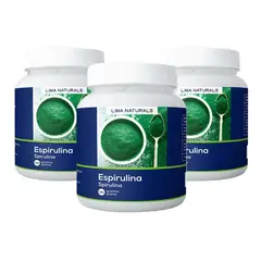 LIMA NATURALS - Pack 03 Pomos Espirulina 100 gr