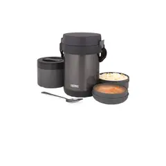 THERMOS - Termo de comida 3 divisiones vianda 1.8 L negro