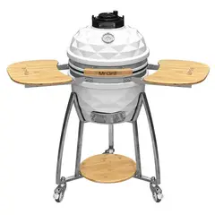 MR GRILL - Kamado 16″ Pulgadas Diamante Blanco
