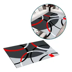 BUYPAL - Alfombra Roja Moderna 160x230cm Sala Cocina Habitacion