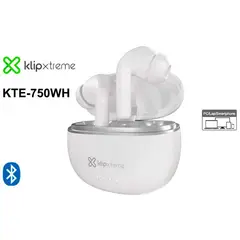 KLIP XTREME - Auricular Bluetooth Edgebudspro Kte-750 White