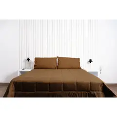 COBITEX HOME - Plumón chocolate hipoalergénico 1.5 plz cobitex 100% algodón.