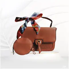 GENERICO - Cartera bolso con monedero cuero PU mujer