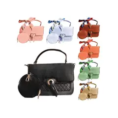 GENERICO - Cartera bolso con monedero cuero PU mujer