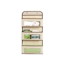 GENERICO - Colgador de tela con transparencia organizador para el hogar - CREMA