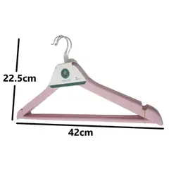GENERICO - Pack 3 perchas colgantes organizador de ropa ROSADO