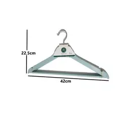 GENERICO - Pack 3 perchas colgantes organizador de ropa CELESTE