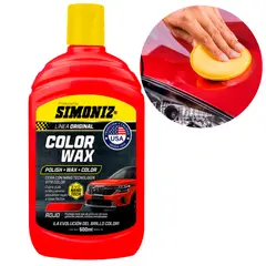 SIMONIZ - Cera Liquida 500ml 3en1 Tecnologia EVO NANO Color Rojo