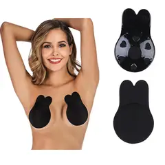 GENERICO - Brasier Invisible push Up orejas de conejo adhesivo