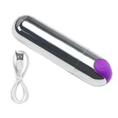 GENERICO - Vibrador Bala 20 velocidades Consolador Dual Punto G