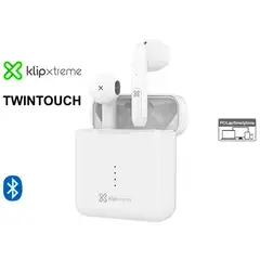 KLIP XTREME - Auricular Bluetooth TwinTouch KTE-010 Blanco
