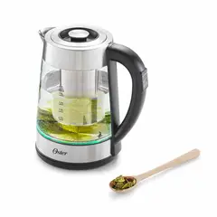 OSTER - Hervidor eléctrico de vidrio con infusor BVSTKT8990