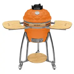 MR GRILL - Kamado 16″ Pulgadas Diamante Naranja