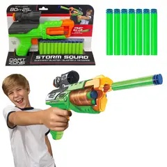DART ZONE - Lanzador de Dardos Tiro Rápido Blaster + 25 Dardos
