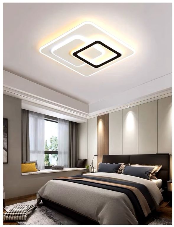 Lampara Techo LED cuadrada Incluye control remoto