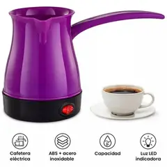 OEM - Cafetera Turca Eléctrica 600Watts Preparar Cafe de Acero