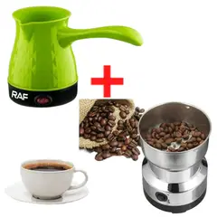 OEM - Combo 2 en 1 Molinillo de Granos y Cafetera Turca Electrico