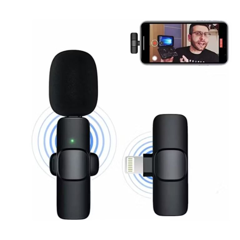 MICROFONO SOLAPERO INALAMBRICO PECHERO PARA CELULAR IPHONE
