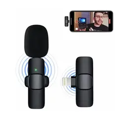 GENERICO - MICROFONO SOLAPERO INALAMBRICO PECHERO PARA CELULAR IPHONE