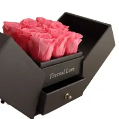 AIROSA - Rosa eterna preservada - Color rosa - Joyero