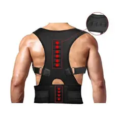GENERICO - Corrector Faja de Postura Ajustables Negra