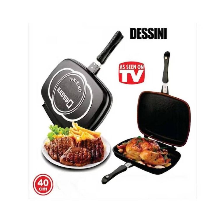 Sartén Grill 40 cm Dessini original Doble Cara Antiadherente