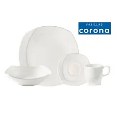 CORONA - Juego de Vajilla Luciana 16 Piezas