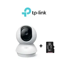 TP LINK - Cámara de seguridad para interiores Full-HD Tapo-C200 - Tp-Link + SD 64 GB