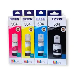 EPSON - Kit de Tintas T504 cmybk l6171 L4260 L6270 L4160