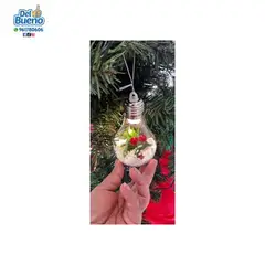 GENERICO - SET DE 6 BOMBILLA DECORATIV PARA ARBOL NAVIDEÑO