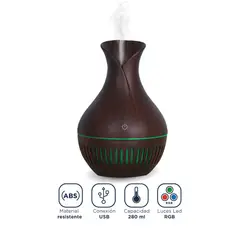 GENERICO - Humidificador Jarrita Difusor Aromaterapia con Luces Led RGB