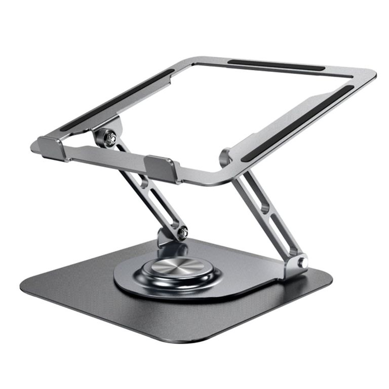 Soporte de aluminio ST p-Laptop Base Giratoria Plegable HF147 DarkGrey