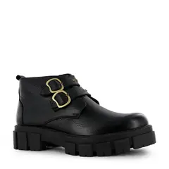 ECCO - Botas Mujer Cleo01 Negro Cuero