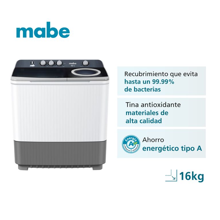 Lavadora Semiautomática 16 kg Blanco LMD6124PBBB0