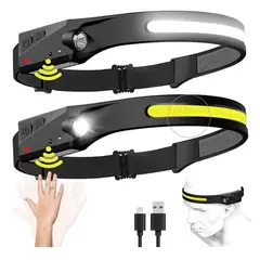 GENERICO - LINTERNA DE CABEZA CAMPING PESCA MINERIA LED RECARGABLE 1 LINEA