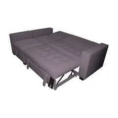 BARAKA HOME - Sofá Cama Multifuncional Kavala 3 Cuerpos - Lila