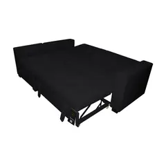 BARAKA HOME - Sofá Cama Multifuncional Kavala 3 Cuerpos - Negro