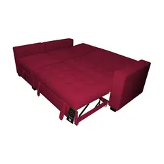 BARAKA HOME - Sofá Cama Multifuncional Kavala 3 Cuerpos - Rojo