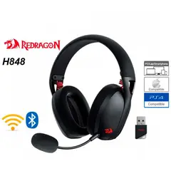 REDRAGON - Audífono Bluetooth Gamer Ire Pro Wireless Black H848